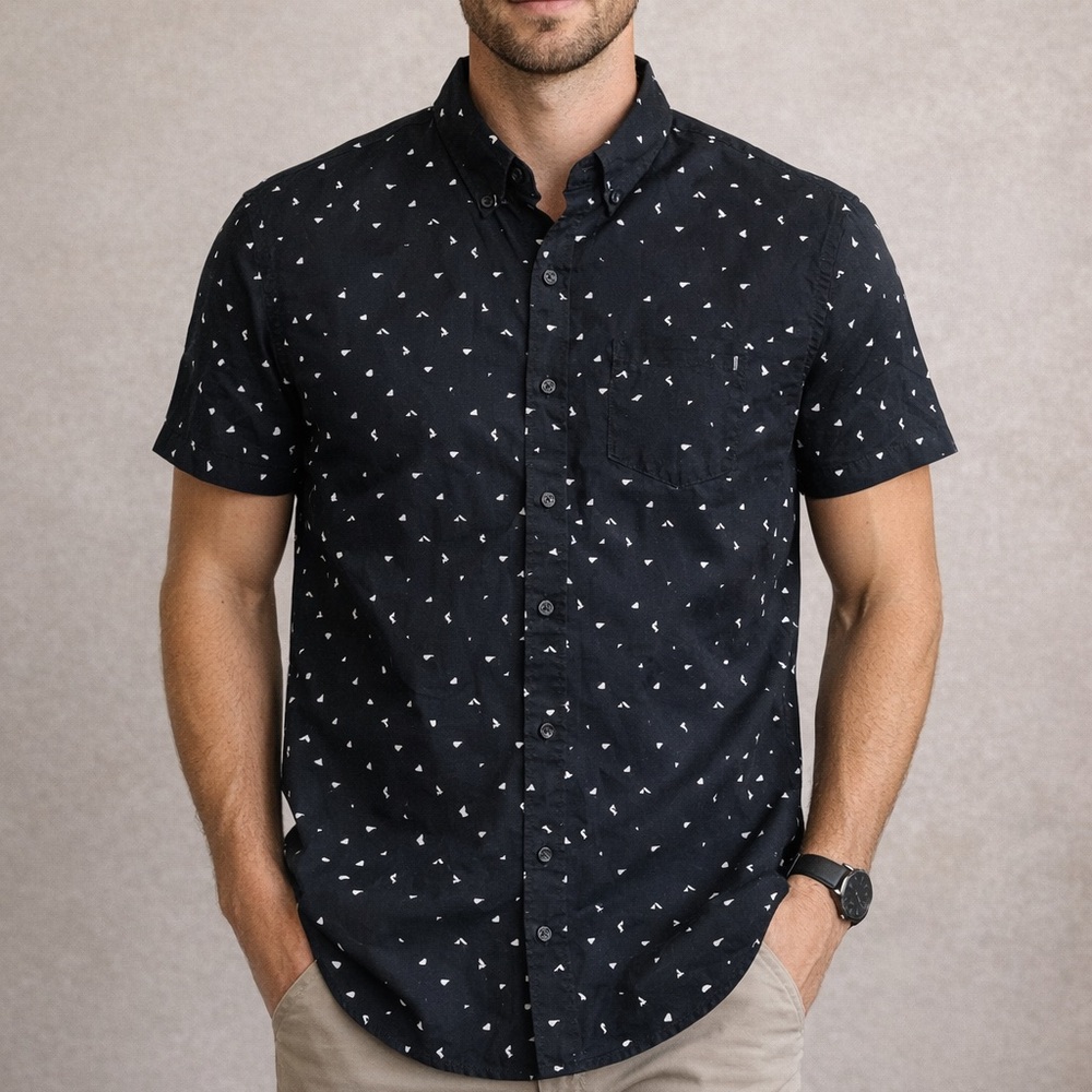 Oakley Black Casual Button Down Shirt